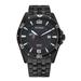 Men's Maine Black Bears Citizen Quartz Black-Tone Stainless Steel Watch