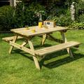 Rowlinson Picnic Bench 70cm (h) x 120cm (l) x 150cm (d) Timber