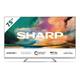 Sharp 4TC75EQ4KM2AG 75" 4K UHD Frameless Quantum Dot Android TV