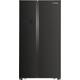 Candy CHSBSV5172BKN Total No Frost American Fridge Freezer - Black - F Rated, Black