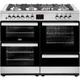 Belling Cookcentre110DFT 110cm Dual Fuel Range Cooker - Stainless Steel - A/A Rated, Stainless Steel