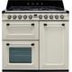 Smeg Victoria TR103P 100cm Dual Fuel Range Cooker - Cream - A/B Rated, Cream