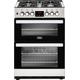 Belling Cookcentre 60DF 60cm Freestanding Dual Fuel Cooker - Stainless Steel - A/A Rated, Stainless Steel