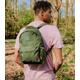 Artsac Khaki Logo Pocket Front Backpack New Look