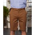 Cappuccino Stretch Cotton Tailored Fit Chino Shorts 30"