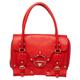 Versace Red Leather Studded Tote, Red