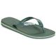 Havaianas BRASIL LOGO men's Flip flops / Sandals (Shoes) in Green. Sizes available:9,11,2.5 / 3,4 / 5,39 / 40,7.5,1 / 2 kid,5,8,6 / 7,9 / 10,11 / 12