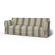 IKEA - Multi Fit 3 Seater Sofa Cover, Soft Oak, Cotton - Bemz