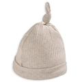 Organic Cotton Ribbed Hat - Oatmeal