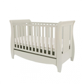 Tutti Bambini Roma Mini Sleigh Cot Bed with Under Bed Drawer - Linen