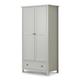 Julian Bowen Maine 2 Door Wardrobe / Dove Grey / Combination, 2 Doors