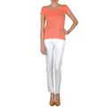 Calvin Klein Jeans JEAN BLANC BORDURE ARGENTEE women's Skinny Jeans in White