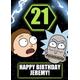 Moonpig Rick And Morty Funny Cartoon 21st Birthday Card From Adult Swim Ecard