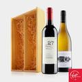 Virgin Wines Aussie Wine Duo In Wooden Gift Box Alcohol