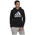 adidas Essentials Fleece Big Logo Hoodie men's Sweatshirt in Black