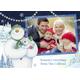 The Snowman Family Christmas Card - Season's Greetings Photo Card, Large