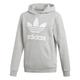 adidas TREFOIL HOODIE girls's Children's Sweatshirt in Grey. Sizes available:UK XXS,11 / 12 years,13 / 14 years,5 / 6 years,9 / 10 years,8 / 9 ans,10 / 11 ans,12 / 13 ans,14 / 15 ans,15 / 16 ans