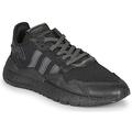 adidas NITE JOGGER men's Shoes (Trainers) in Black. Sizes available:3.5,5,6.5,8,9.5,11,4,4.5,5.5,6,7,7.5,8.5,9,10,10.5,11.5,12,12.5,13,9.5,10,11