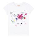 Catimini MAE girls's Children's T shirt in White. Sizes available:3 months,6 months