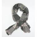 Atmosphere Womens Grey Plaid Knit Scarf