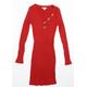 Miss Selfridge Womens Red Knit Jumper Dress Size 10