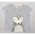 NEXT Womens Blue Striped Top Pyjama Top Size 14 - fox face