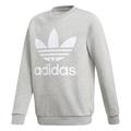 adidas TREFOIL CREW girls's Children's Sweatshirt in Grey. Sizes available:UK M,UK XL,UK XXS,11 / 12 years,13 / 14 years,9 / 10 years,8 / 9 ans,10 / 11 ans,12 / 13 ans,14 / 15 ans,15 / 16 ans