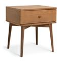 Habitat Kirk 1 Drawer Bedside Table - Walnut