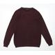 River Island Mens Red Cotton Pullover Sweatshirt Size M