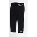 NIKE Girls Black Polyester Jegging Trousers Size XL Regular - CROPPED