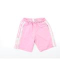 adidas Girls Pink Sweat Shorts Size 13 Years