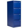 Bisley 4 Drawer Classic Steel Filing Cabinet - Blue - BS4E/BLUE