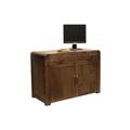 Hampshire Solid Walnut Computer Desk Hideaway