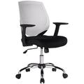 Home Office Chair - Live Colours Ergonomic Task Chair with White Backrest - Delivered Flat Packed
