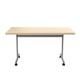 Allegro Tilting Table 1400x800 Silver Legs Maple Top Ref OETT1480SVMA