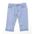 J&P Jeans Womens Blue Denim Cut-Off Shorts Size 36