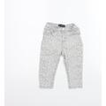 deniem co Girls Grey Animal Print Jogger Jeans Size 12-18 Months - washable mark