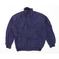 Sunderland of Scotland Mens Size S Cotton Blend Check Blue Track Jacket