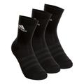 adidas Essentials Cush Crew Sports Socks 3 Pack - Black, White, Size 37-39