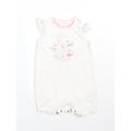 Mothercare Girls White Floral Cotton Romper One-Piece Size 6-9 Months - EVERY DAY IS A LOVELY DAY WITH YOU DADDY