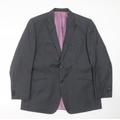 F&F Mens Grey Striped Jacket Suit Jacket Size 44