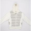 Kko Girls White Full Zip Hoodie Size M