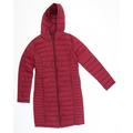 Primark Womens Red Puffer Jacket Coat Size 4