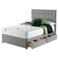 Silentnight Knightly Superking 4 Drawer Divan Bed- Grey