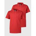 Red Unisex Polo Shirt 2 Pack 10 years