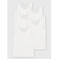 White Vests 5 Pack 4-5 years