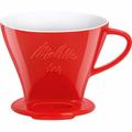 Melitta Porcelain Pour Over Filter Cone Red