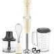 KitchenAid Corded Hand Blender With Accessories Almond Cream