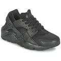 Nike HUARACHE RUN JUNIOR boys's Children's Shoes (Trainers) in Black