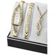 Sekonda Ladies' Gold Plated Bracelet Pendant and Watch Set